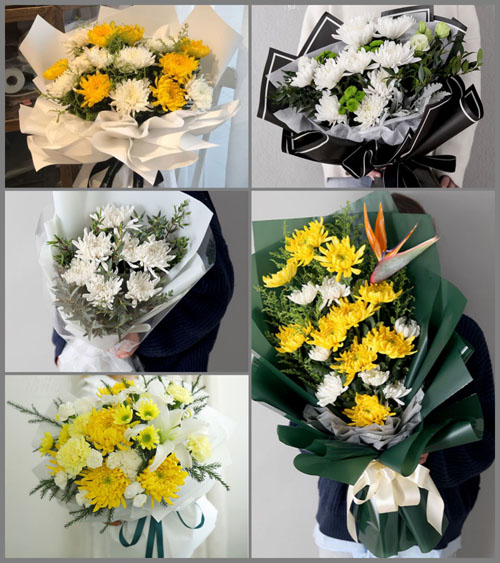 贵州毕节市纳雍县新房乡以角村白事花束代送